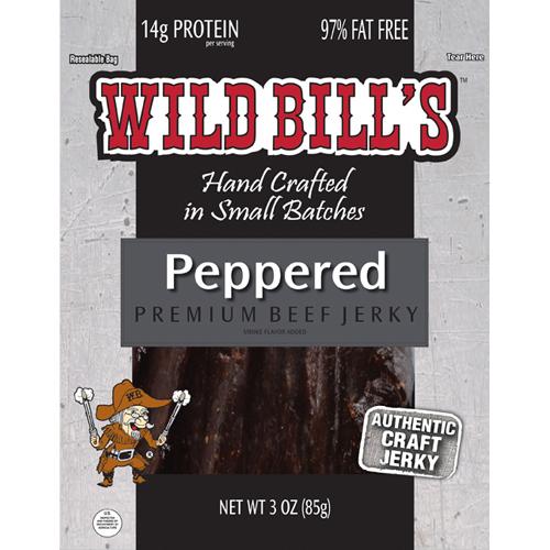 Wild Bill's Black Peppered Beef Jerky Packs - 3oz