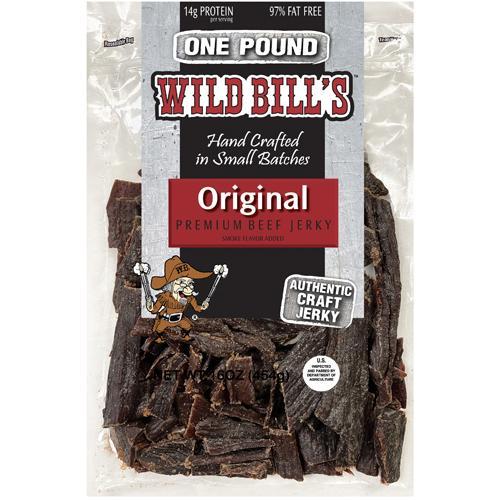 Wild Bill's Hickory Smoked Beef Jerky Pieces - 16oz