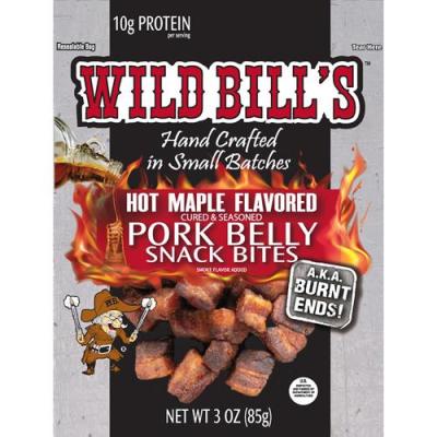 Wild Bill's Hot Maple Pork Belly Bites - 3oz