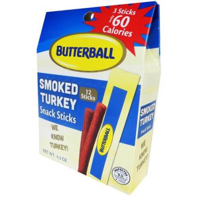 Butterball Smoked Turkey Snack Sticks - 4.2oz box (12-ct)