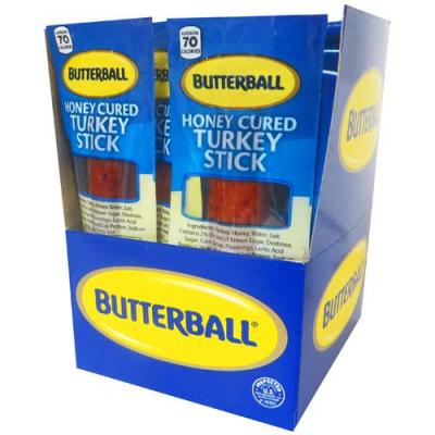 Butterball Honey Cured Turkey Sticks - 1oz (20-ct box).