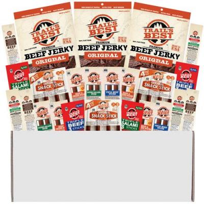 Multi-Brand 12-Piece Keto Friendly Gift Boxes - Beef Jerky & More