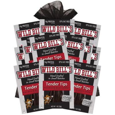 Wild Bill’s 12-Piece Original Tender Tips Beef Jerky Gift Bag Wild Bill’s 12-Piece Original Tender Tips Beef Jerky Gift Bag