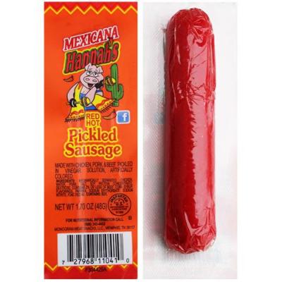 Hannah's Mexicana Red Hot Sausages (With Pork) - 1.7oz