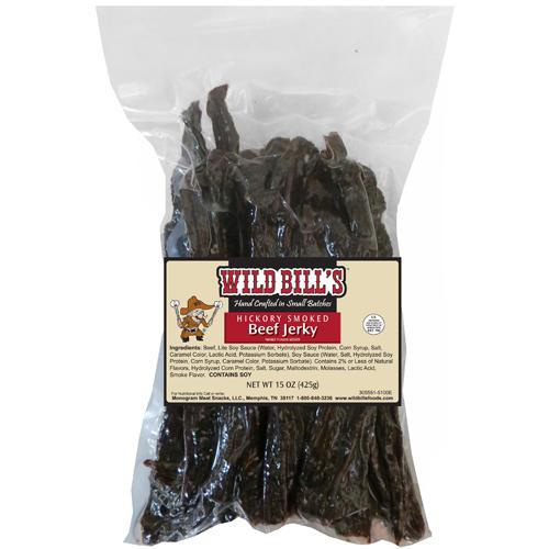Wild Bill's Hickory Smoked Beef Jerky Strips - 15oz (30 Count Average)