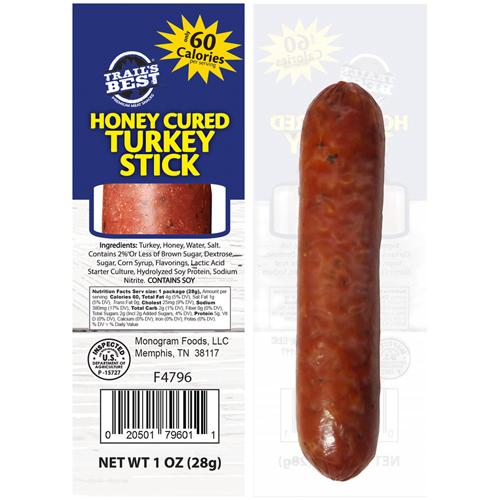 Trail’s Best Honey Cured Turkey Sticks - 1oz (20-ct)