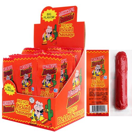 Hannah's Mexicana Red Hot Sausages (With Pork) - 1.7oz (20-ct)