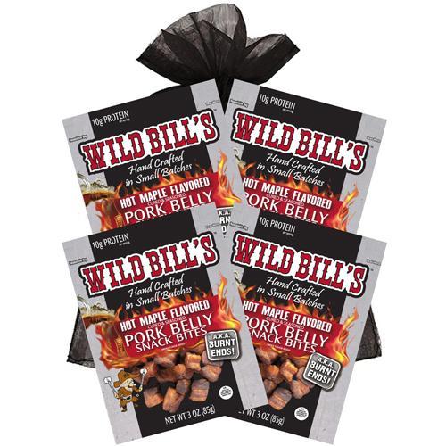 Wild Bill’s 4-Piece Hot Maple Pork Belly Bites Gift Bag