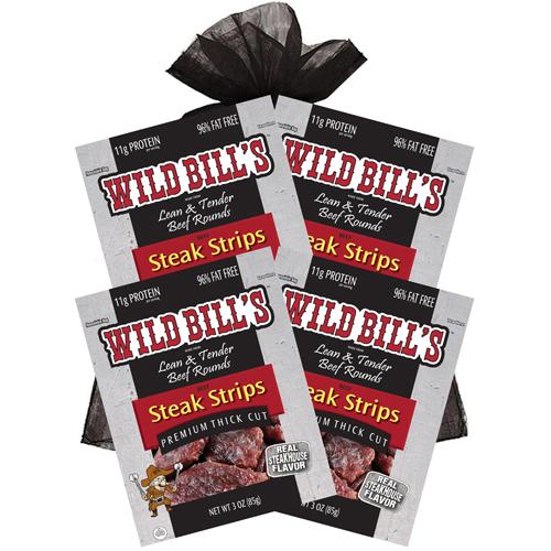 Wild Bill’s 4-Piece Steak Strips Gift Bag